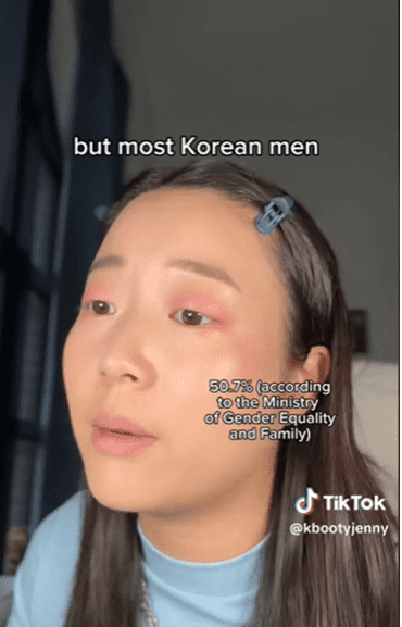 20만 명 팔로워 재미 한인 틱톡커 “한국남자 역겨운 성차별주의자” 망언