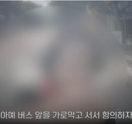 “문 열라고!” 버스 앞에서 난동 부린 여성. 경찰에게 폭행까지