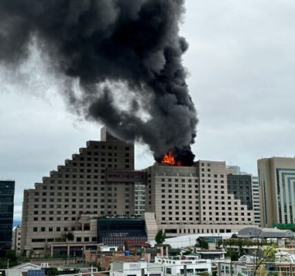 역삼동 르메르디앙 호텔 옥상에서 화재 일어나