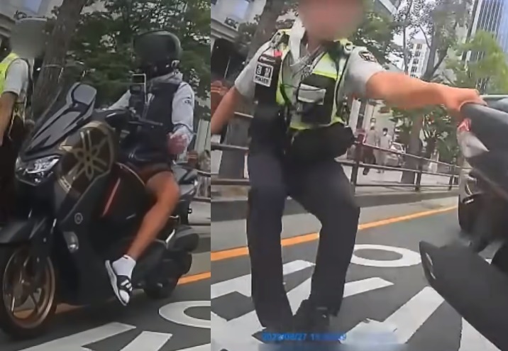 단속 경찰관 매달고 질주한 오토바이 운전자 처벌받는다.