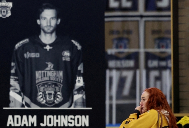 FILE PHOTO: Memorial for Nottingham Panthers' Adam Johnson