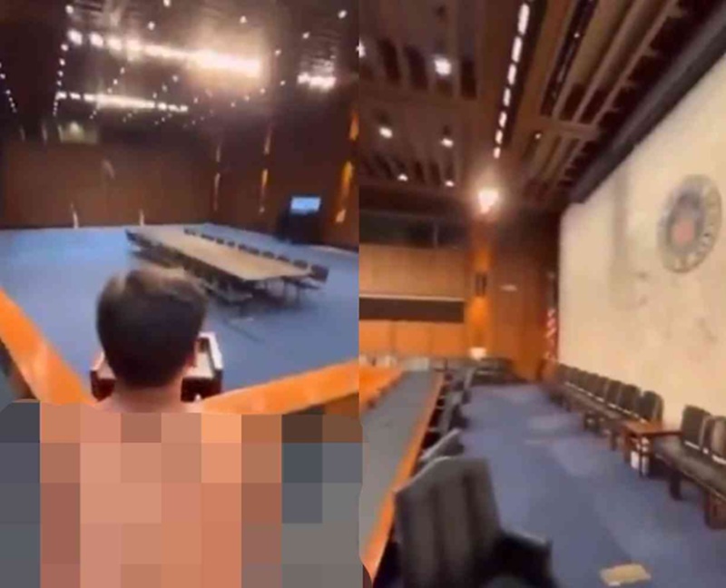 국회 청문회장서 알몸으로 성관계한 남성 2명, 영상도 유출