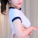 모노키니로 리폼 체육복 입고 옆습 언더붑 노출한 그릴래영