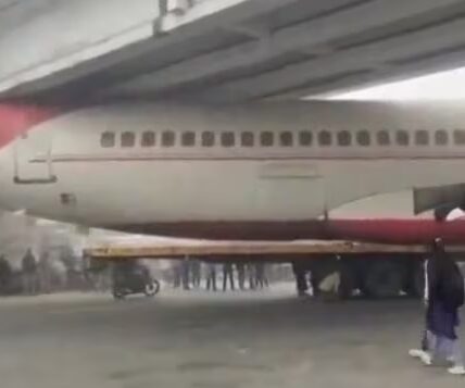 인도에서 발생한 황당한 사고, ‘다리 밑에 비행기가….’(영상)