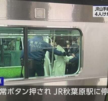 일본 아키하바라 전철에서 칼부림… 승객 4명 부상