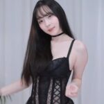 블랙 레이스 시스루 입고 춤추는 짜미