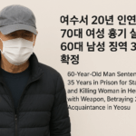 여수서 20년 인연 배신 여성 흉기 살해한 남성 징역 35년 확정